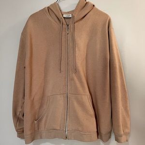 Light beige Classic Elements zip up jacket, fits like a size M